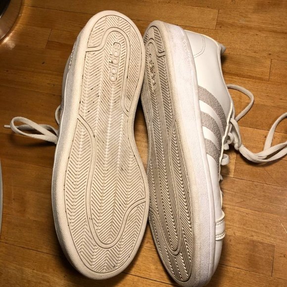 Adidas Cloudfoam Advantage Women’s Size 8 Comfort Shoes B42133 White - Picture 6 of 10